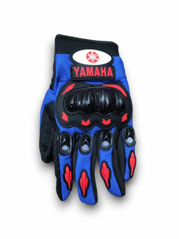 دستکش حرفه ای ضربه گیر دار مدل یاماها ( ابی )